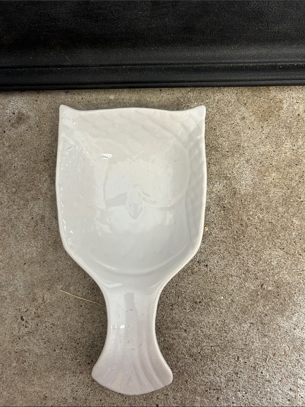 White Ceramic owl-Shaped Serving Dish